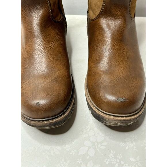 Muk Luks Women's Western Faux Leather Logger Whistler Boots Size 9. SEE PICS - Picture 2 of 10